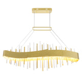 Millipede Integrated LED 40in Satin Gold Chandelier
