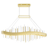 Millipede Integrated LED 40in Satin Gold Chandelier