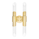 Croissant 4 Light Wall Sconce With Satin Gold Finish