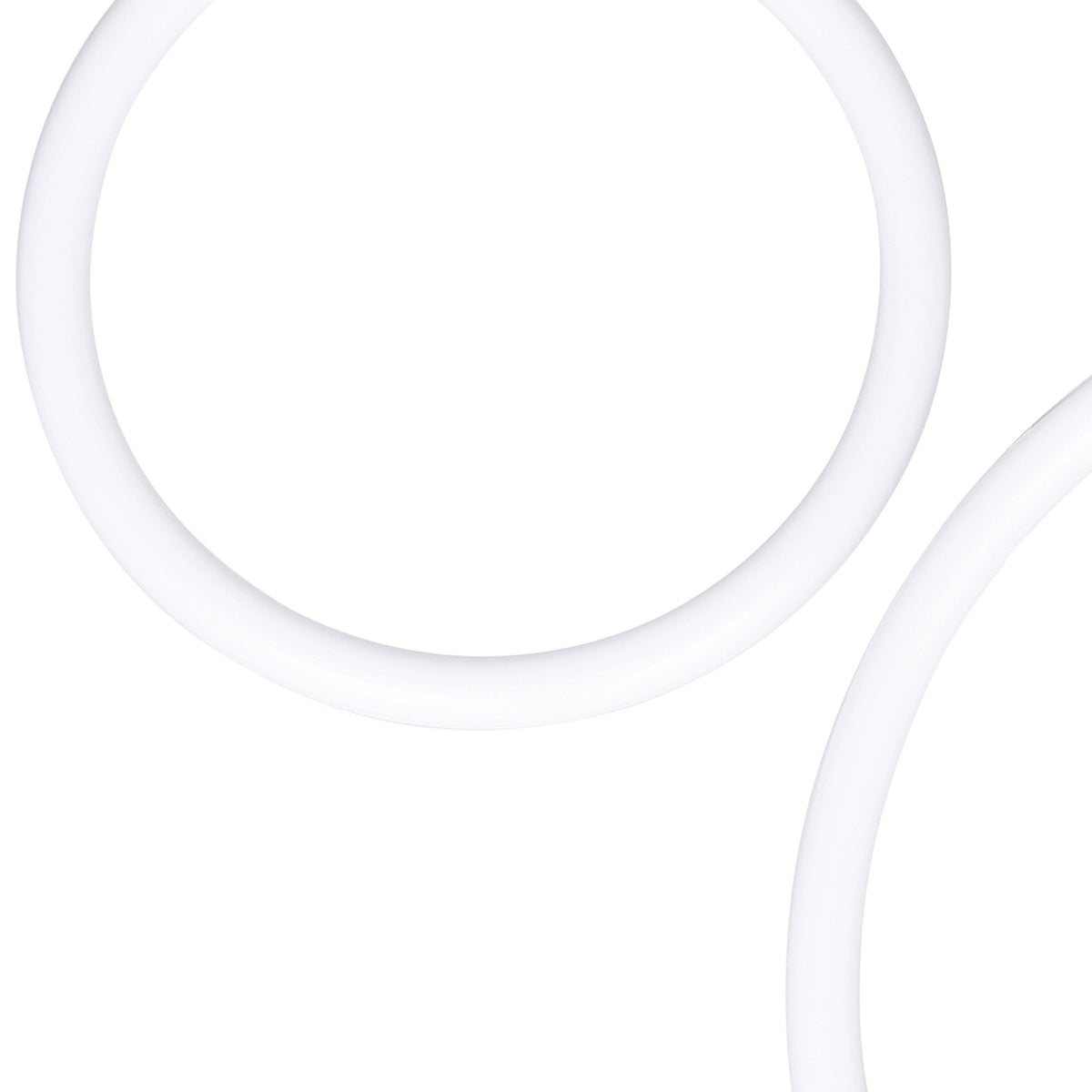 Hoops Integrated LED 23in 5 Ring Satin Gold Chandelier