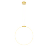 Hoops Integrated LED 24in Satin Gold Chandelier