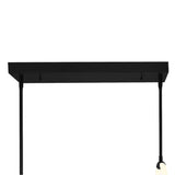 Hoops Integrated LED Geometric Black Chandelier