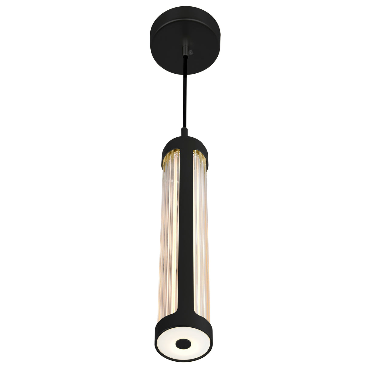 Neva Integrated LED 3in Black Pendant