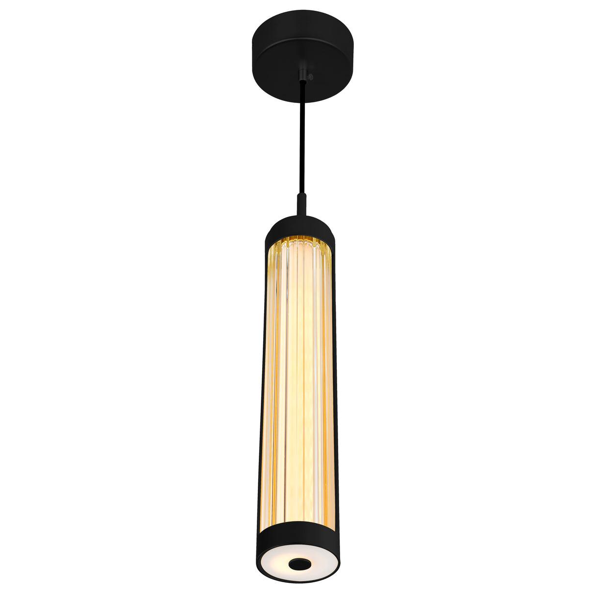 Neva Integrated LED 3in Black Pendant