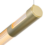 Neva Integrated LED 36in Satin Gold Chandelier