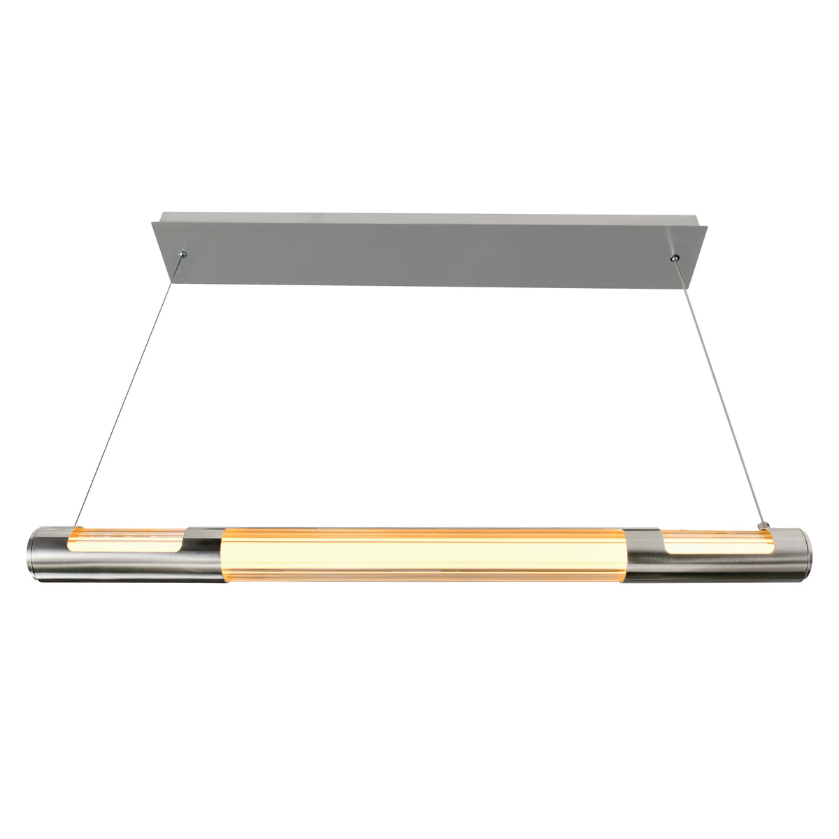 Neva Integrated LED 36in Satin Nickel Chandelier