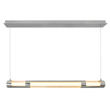 Neva Integrated LED 36in Satin Nickel Chandelier