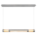 Neva Integrated LED 36in Satin Nickel Chandelier