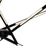 Oskil Integrated LED 43in Black Chandelier