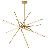 Oskil Integrated LED 43in Satin Gold Chandelier