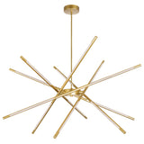 Oskil Integrated LED 43in Satin Gold Chandelier
