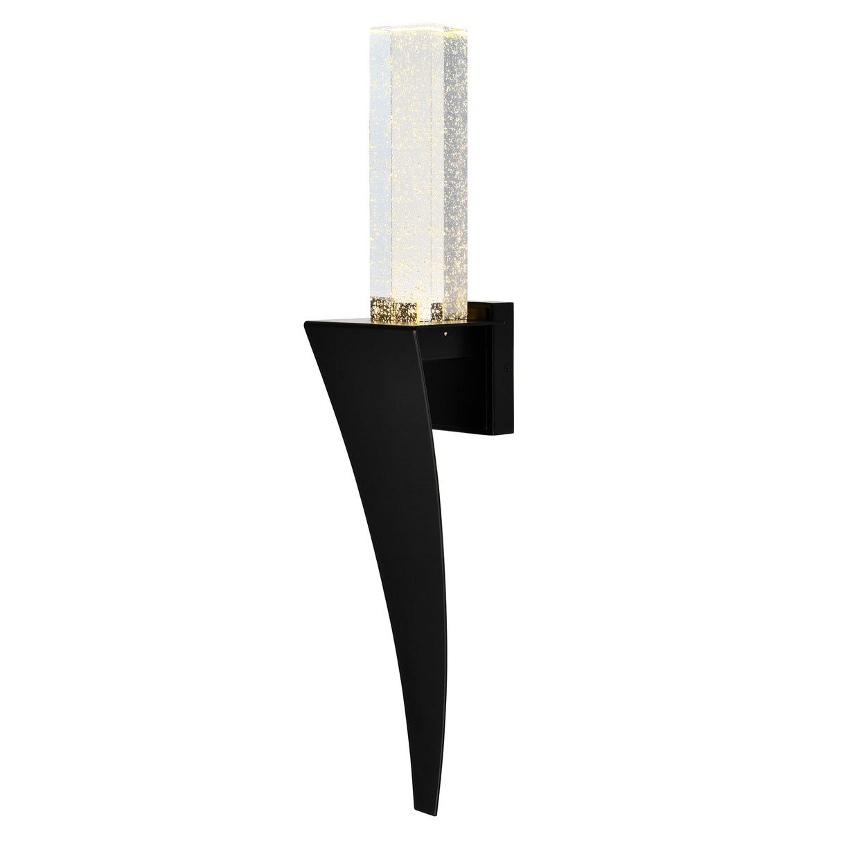Catania Integrated LED 7in Black Wall Light