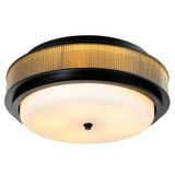 Valdivia 4 Light 18in Black Flush Mount