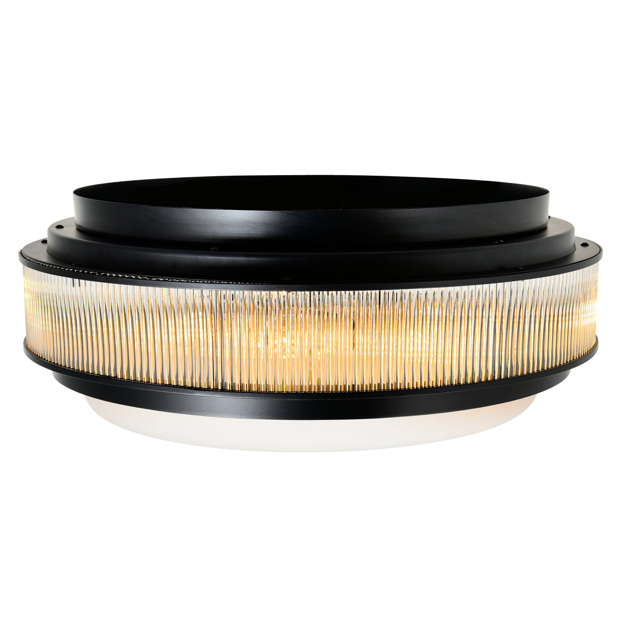 Valdivia 4 Light 18in Black Flush Mount