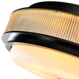 Valdivia 4 Light 18in Black Flush Mount