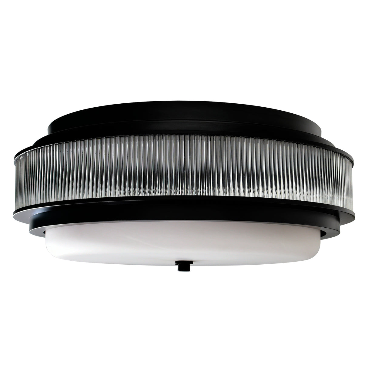 Valdivia 4 Light 18in Black Flush Mount