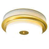 Valdivia 4 Light 18in Satin Gold Flush Mount