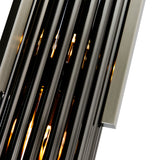 Fermont 6 Light Satin Nickel and Pearl Black Mini Pendant