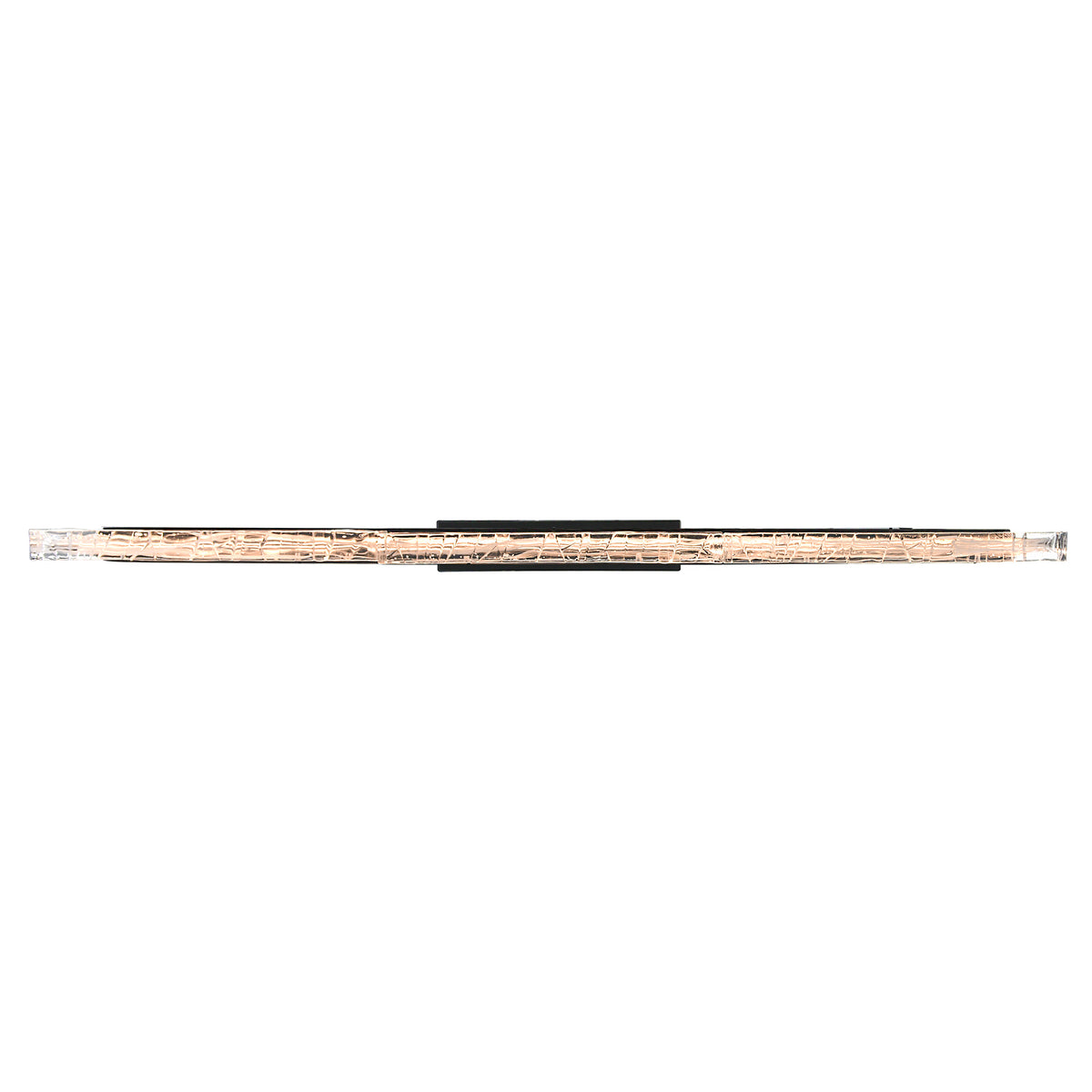 Valira Integrated LED 48in Black Chandelier with Handcrafted Glass