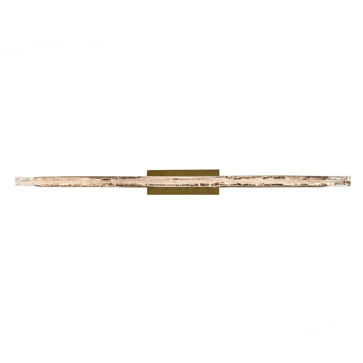Valira Integrated LED 48in Brass Chandelier with Handcrafted Glass