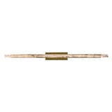 Valira Integrated LED 48in Brass Chandelier with Handcrafted Glass