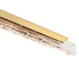 Valira Integrated LED 48in Brass Chandelier with Handcrafted Glass