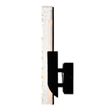 Valira Integrated LED Black Wall Light with Handcrafted Glass