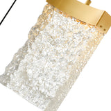 Lava Integrated LED 12in Brass Mini Pendant with Handcrafted Glass