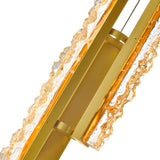 Stagger Integrated LED 6in Brass Mini Pendant with Handcrafted Glass