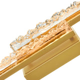 Stagger Integrated LED 24in Brass Vanity Light with Handcrafted Glass