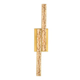 Stagger Integrated LED 24in Brass Vanity Light with Handcrafted Glass