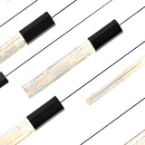 Greta Integrated LED 48in Black Chandelier with Handcrafted Glass