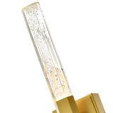 Greta Integrated LED 24in Brass Vanity Light with Handcrafted Glass
