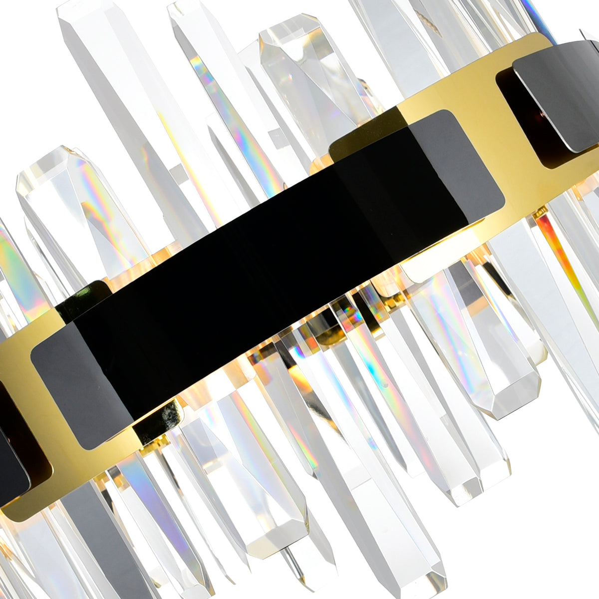 Aya Integrated LED 32in Pearl Black Chandelier