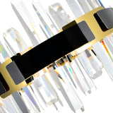 Aya Integrated LED 32in Pearl Black Chandelier