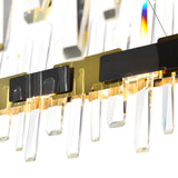 Aya Integrated LED 43in Pearl Black Chandelier
