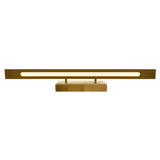 Himalayas Integrated LED 26in Brass Vanity Light with Handcrafted Glass