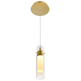 Olinda Integrated LED 5in Satin Gold Mini Pendant