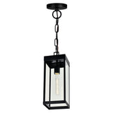 Windsor 1 Light Black Outdoor Pendant