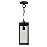 Windsor 1 Light Black Outdoor Pendant