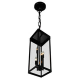 Windsor 4 Light Black Outdoor Pendant