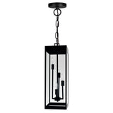Windsor 4 Light Black Outdoor Pendant
