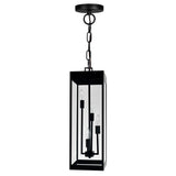 Windsor 4 Light Black Outdoor Pendant