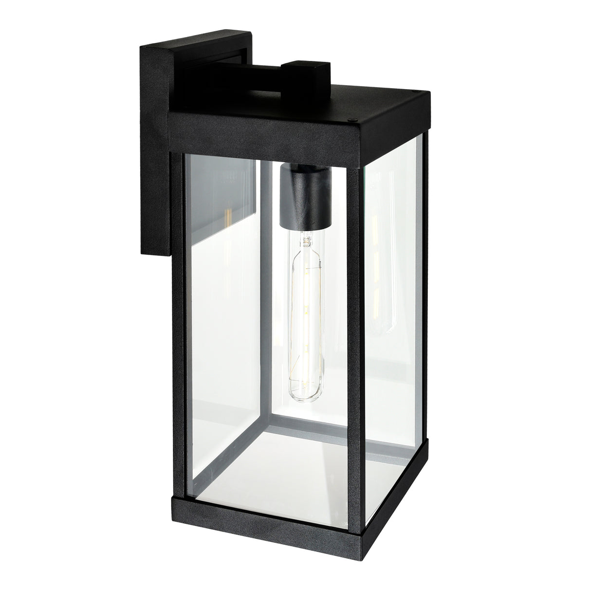 Windsor 1 Light Black Outdoors Wall Light