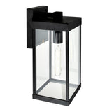 Windsor 1 Light Black Outdoors Wall Light