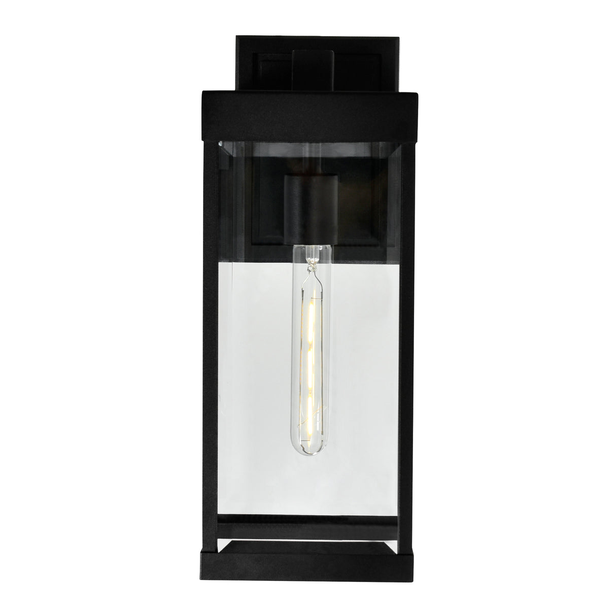 Windsor 1 Light Black Outdoors Wall Light