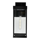 Windsor 1 Light Black Outdoors Wall Light