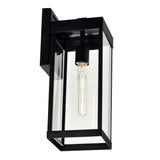Windsor 1 Light Black Outdoors Wall Light