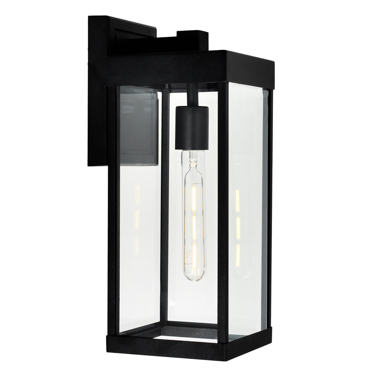 Windsor 1 Light Black Outdoors Wall Light