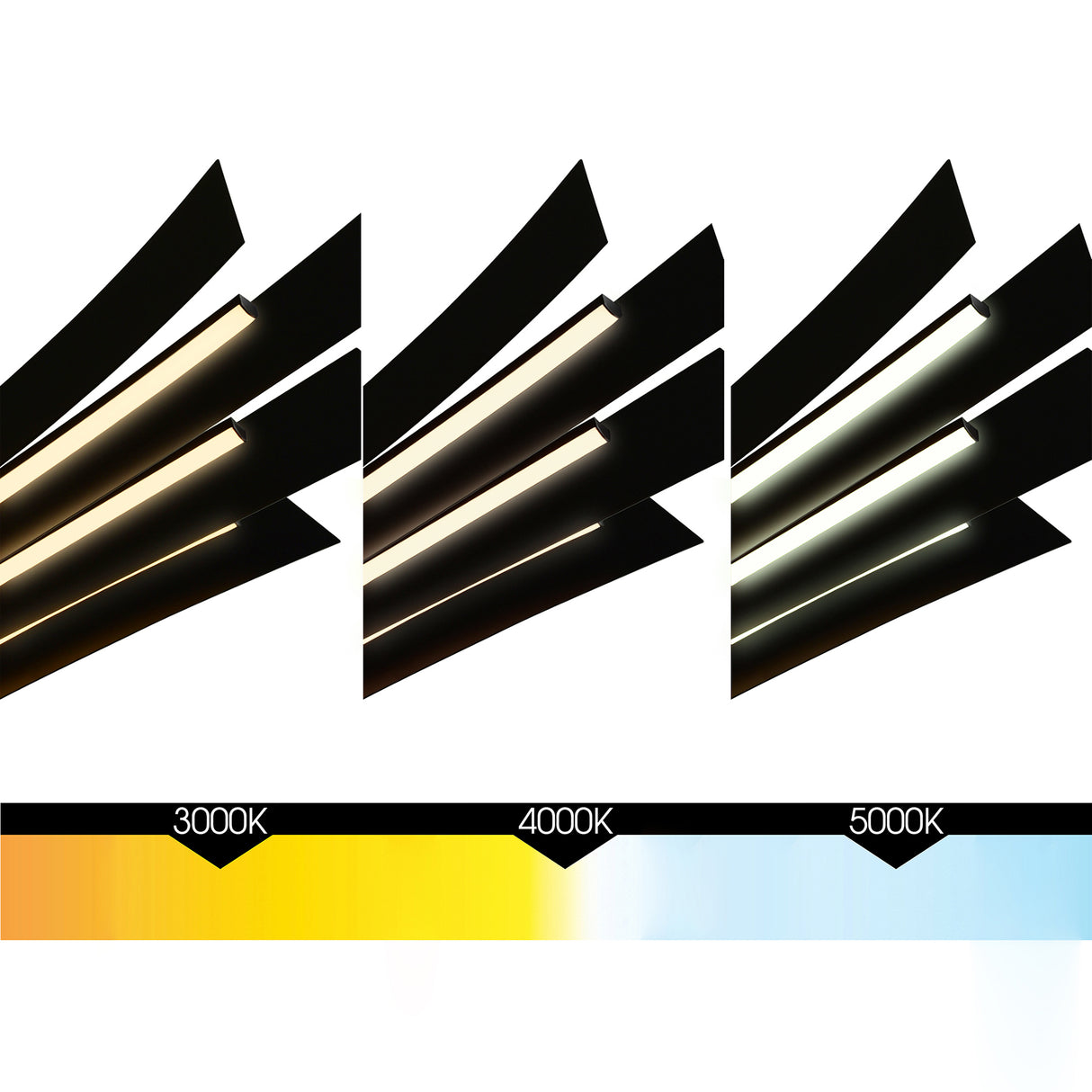 Candora Integrated LED 50in Black Chandelier